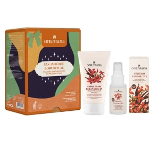 Orientana Sandalwood Body Ritual Körperpflegeset Haar- und Körperspray 50 ml + Körperlotion 125 ml