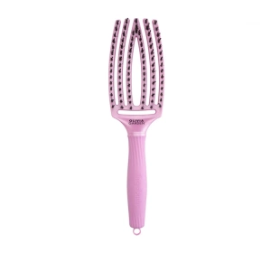 Olivia Garden Fingerbrush Haarbürste mit gemischten Borsten, Celestial Pink