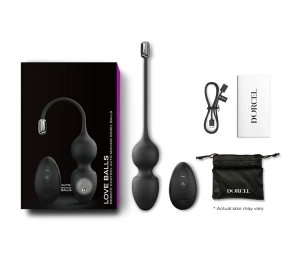 DORCEL LOVE BALLS VIBRIERENDE BÄLLE FÜR KEGEL-MUSKEL-TRAINING BLACK