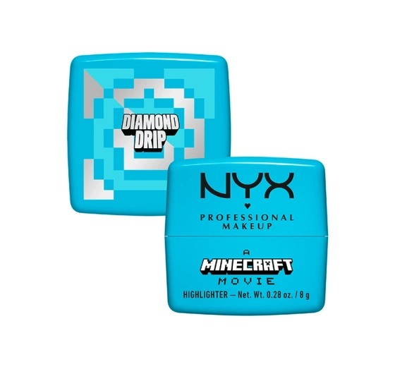 Kliknij na zdjęcie, aby je powiększyć NYX Professional Makeup × A Minecraft Movie Cremiger Highlighter 02 Diamond Drip 8 g