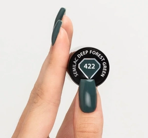 SEMILAC INTO HER TENDERNESS HYBRIDLACK 422 DEEP FOREST GREEN 7ML