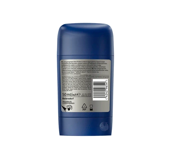 NIVEA MEN SILVER PROTECT ANTITRANSPIRANT STICK FÜR MÄNNER 50ML