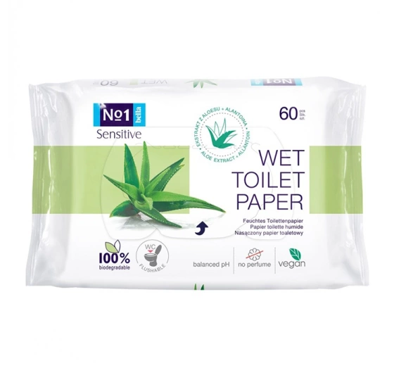 Bella  Sensitive Befeuchtetes Toilettenpapier 60 Stück