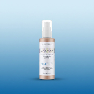 Enough Collagen Whitening Moisture Foundation 3in1 – feuchtigkeitsspendende Gesichtsgrundierung mit Kollagen, LSF 15, 23, 100 ml