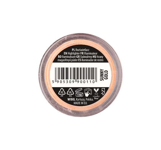 Wibo Selfie Loose Shimmer – Highlighter für das Gesicht in der Farbe „Sunny Gold“