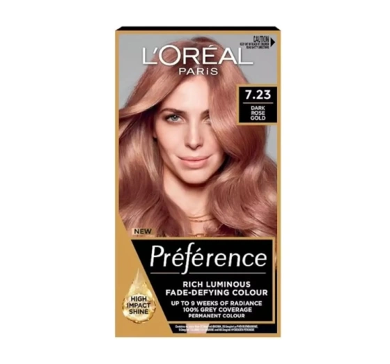 Kliknij na zdjęcie, aby je powiększyć LOREAL RECITAL PREFERENCE HAARFARBE 7.23
