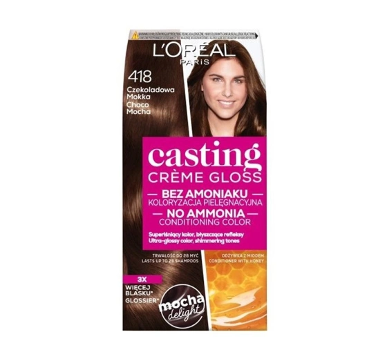 LOREAL CASTING CREME GLOSS HAARFARBE 418 SCHOKO-MOKKA
