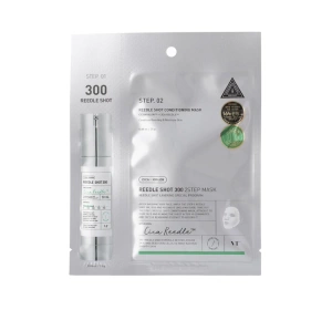 VT Cosmetics Cica x Hyalon Reedle Shot 300 Straffende Behandlung mit Mikronadel-Technologie Ampulle 1,5 g + Tuchmaske 25 g