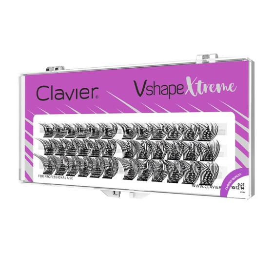 Clavier Vshape Xtreme Wimpernbüschel 10/12/14mm 