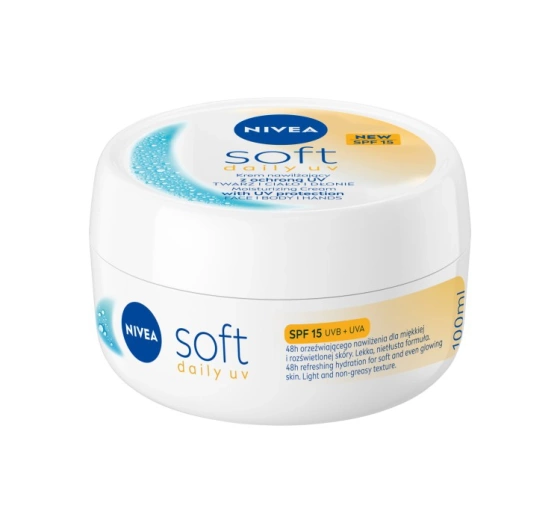 NIVEA Soft Daily UV SPF15  intensiv feuchtigkeitsspendende Creme 100ml