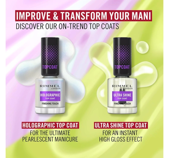 Rimmel Holographic Top Coat Nagellack 12ml