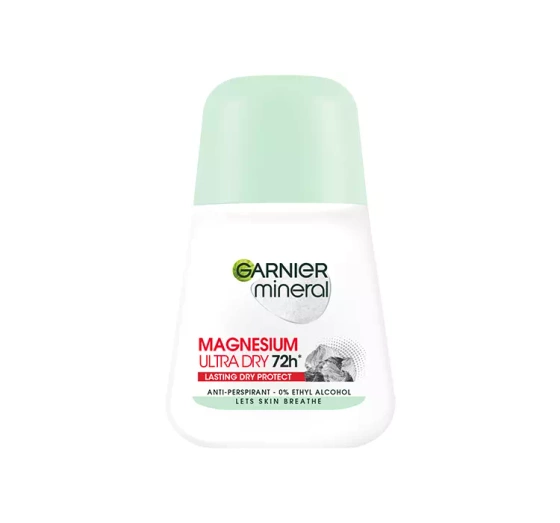 Kliknij na zdjęcie, aby je powiększyć GARNIER MINERAL MAGNESIUM ULTRA DRY 72H ANTITRANSPIRANT ROLL-ON 50ML