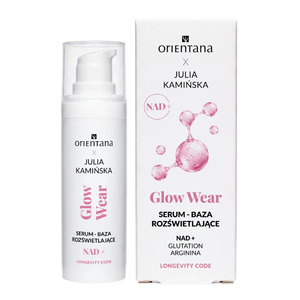 Orientana x Julia Kamińska Longevity Code Glow Wear NAD+ Serum-Grundierung für strahlende Haut – bei müder, fahl und glanzloser Haut 30 ml