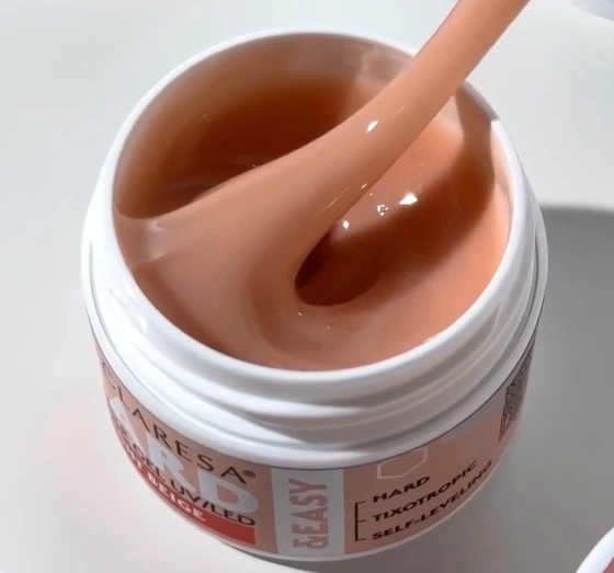 Claresa Hard & Easy Aufbaugel für Nägel Light Beige 45 g