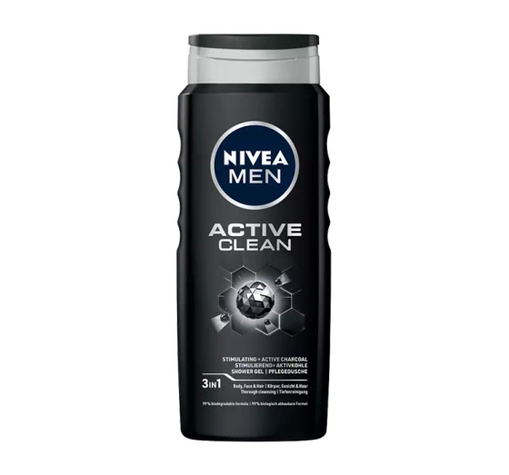 Kliknij na zdjęcie, aby je powiększyć NIVEA MEN ACTIVE CLEAN DUSCHGEL 500 ML