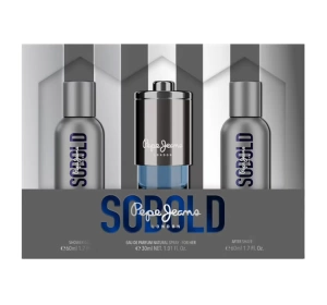 Pepe Jeans Sobold for Him Eau de Parfum Spray 30 ml + Duschgel 60 ml + Aftershave-Balsam 60 ml