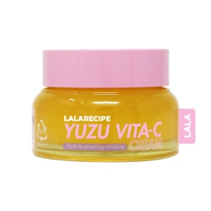 LalaRecipe Yuzu Vita C Cream – aufhellende Gesichtscreme mit Vitamin C und 5 % Niacinamid, 50 ml