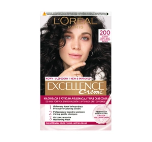 L’Oréal Paris Excellence Créme Langhaltende Haarfarbe ohne Ammoniak 200 Tiefes Dunkelbraun