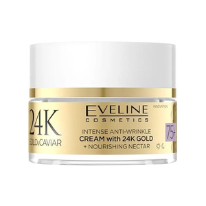 Eveline Cosmetics 24k Gold & Caviar Intensiv-Anti-Falten-Gesichtscreme 75+ 50 ml