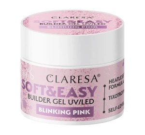 Claresa Soft & Easy Aufbaugel Blinking Pink 90 g