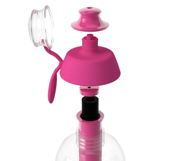 Dafi Soft Filterflasche mit Aktivkohlefilter 0,5 l Pink