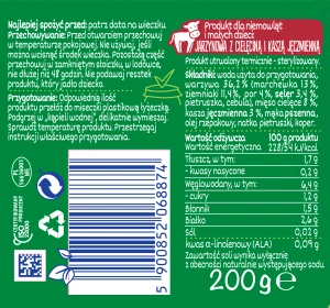 BoboVita Menü im Glas ab dem 8. Monat Gemüse mit Kalbfleisch und Gerstengrütze 200 g