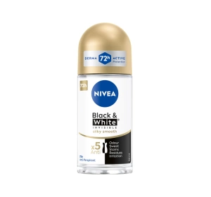 NIVEA Black&White; Invisible Silky Smooth Antitranspirant-Roll-on für Frauen 50 ml