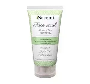 Nacomi Gesichtspeeling mit Korund gegen Akne, 85 ml