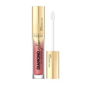 Eveline Cosmetics Diamond Glow Lip Luminizer Lipgloss mit Hyaluronsäure 15 Sugar Rush 4,5 ml