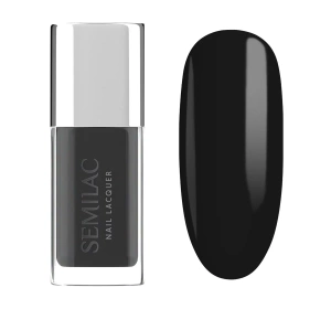 Semilac Nail Lacquer Klassischer Nagellack 109 Classic Black 9 ml