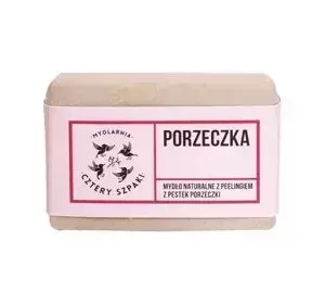 MYDLARNIA CZTERY SZPAKI JOHANNISBEERE NATÜRLICHE SEIFE MIT PEELING 110G