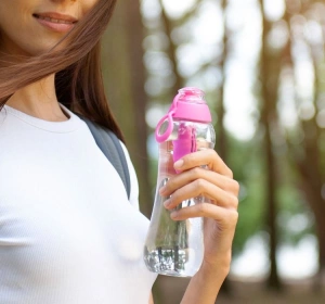 Dafi Soft Filterflasche mit Aktivkohlefilter 0,5 l Pink