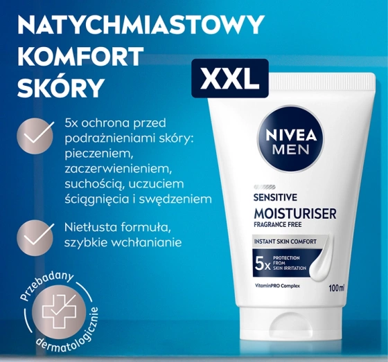 NIVEA MEN Sensitive Beruhigende Feuchtigkeitscreme 100 ml