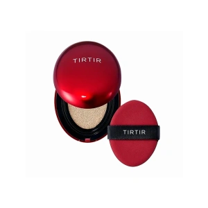 TIRTIR Mask Fit Red Cushion SPF40 PA++ langanhaltende Mini-Gesichtsgrundierung in Kompaktform 29N Natural Beige 4,5 g