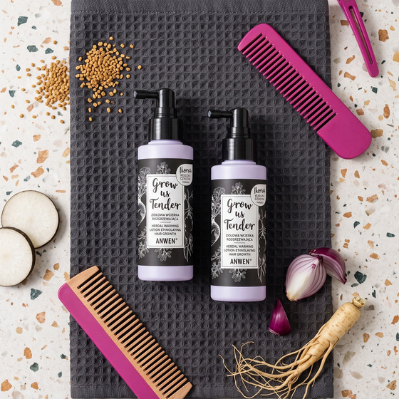 Kliknij na zdjęcie, aby je powiększyć ANWEN GROW ME TENDER AUFWÄRMENDE KRÄUTER-LOTION 150ML