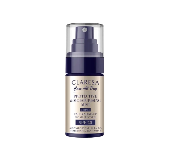 Claresa Care All Day Feuchtigkeitsspendendes Gesichtsspray mit SPF20 50ml