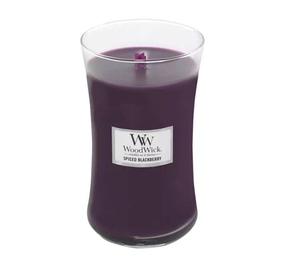 Kliknij na zdjęcie, aby je powiększyć WOODWICK LARGE JAR CANDLE DUFTKERZE SPICED BLACKBERRY 610G
