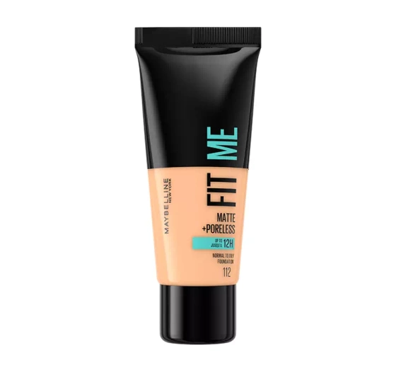 MAYBELLINE FIT ME! MATTE + PORELESS LIQUID FOUNDATION GRUNDIERUNG 112 SOFT BEIGE 30 ML