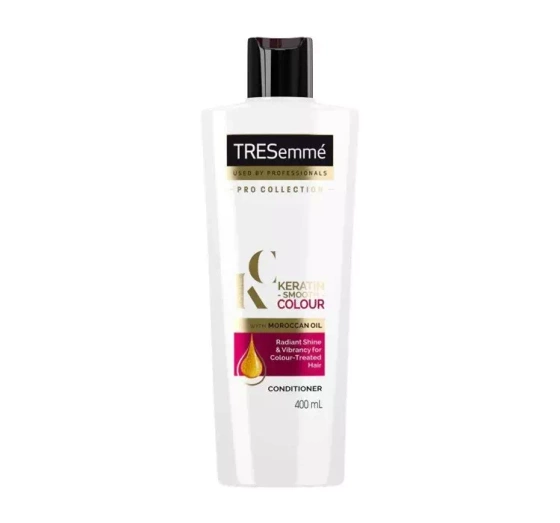 Kliknij na zdjęcie, aby je powiększyć TRESEMME KERATIN SMOOTH COLOUR CONDITIONER FÜR GEFÄRBTE HAARE MIT KERATIN 400ML