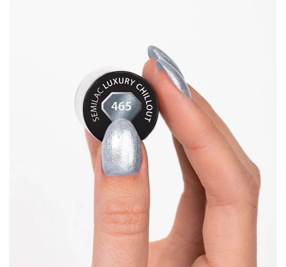 Kliknij na zdjęcie, aby je powiększyć Semilac Silk Effect Hybridlack 465 Luxury Chillout 7 ml