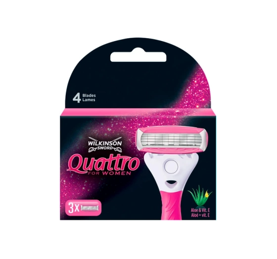 WILKINSON SWORD QUATTRO FOR WOMEN RASIERKLINGEN FÜR FRAUEN 3 STÜCK