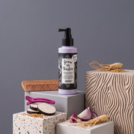 Kliknij na zdjęcie, aby je powiększyć ANWEN GROW ME TENDER AUFWÄRMENDE KRÄUTER-LOTION 150ML