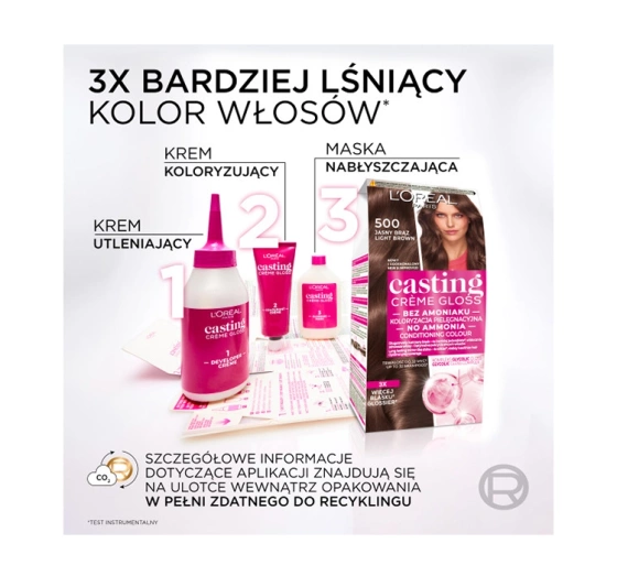 Kliknij na zdjęcie, aby je powiększyć L'Oréal Paris Casting Creme Gloss Haarfarbe 525 Schokoladenmousse