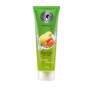 Perfecta Planet Essence Glättendes Duschpeeling für Körper Birne & Karamell 250g