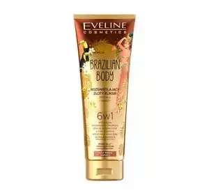 EVELINE BRAZILIAN BODY AUFLEUCHTENDES GOLDENES ELIXIER FÜR GESICHT UND KÖRPER 6IN1 100ML