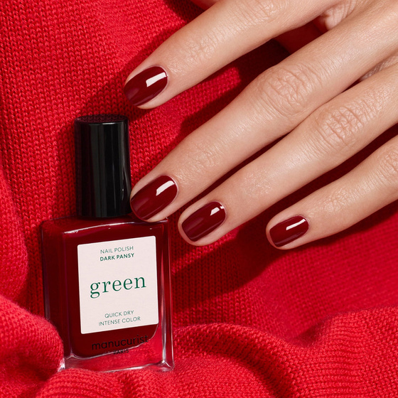 Manucurist Green – klassischer Nagellack „Dark Pansy“, 15 ml