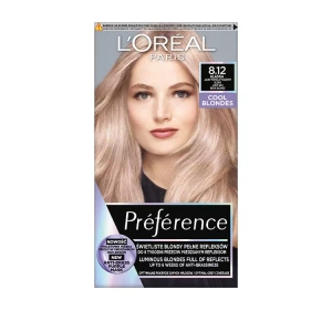 LOREAL PREFERENCE COOL BLONDES HAARFARBE 8.12 ALASKA HELLGRAU BEIGE BLOND