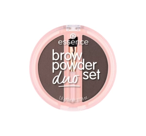 Essence Brow Powder Duo Set Puder-Set zur Augenbrauenstyling 03 Dark 1,8 g