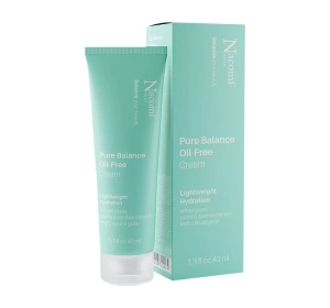 Nacomi Next Level Pure Balance Oil-Free Cream feuchtigkeitsspendende Creme für fettige und Mischhaut 40ml
