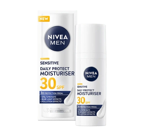 Kliknij na zdjęcie, aby je powiększyć NIVEA MEN Sensitive Schutzcreme SPF30 50ml
